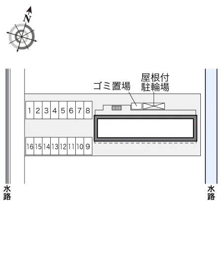 ★手数料０円★高砂市北浜町牛谷　月極駐車場（LP）